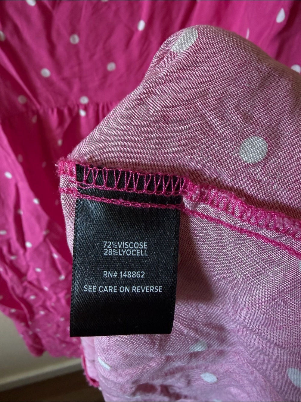 Torrid Mini Challis Sleeveless Sundress Pink Polka Dot Summer Plus Size Flowy - Picture 7 of 10